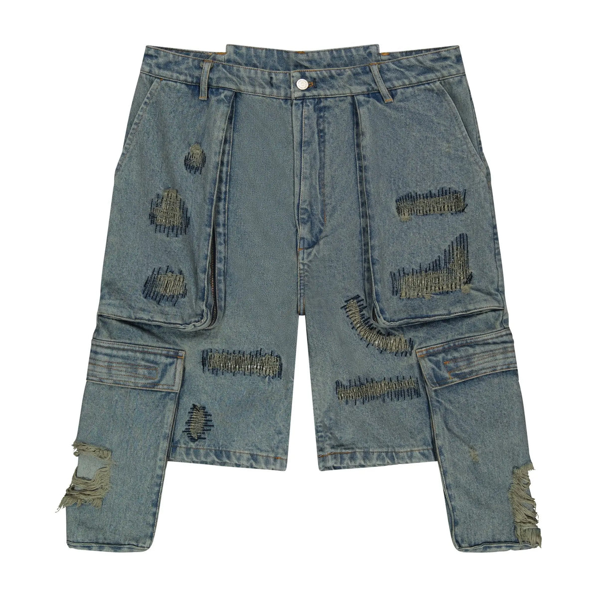 Jazzy Ripped Denim Short