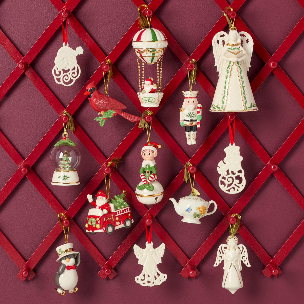 Pierced Santa Charm Ornament