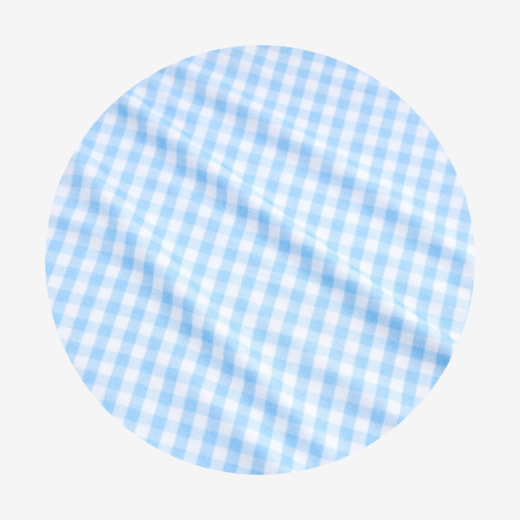 Blue Gingham Classic Pajama Set