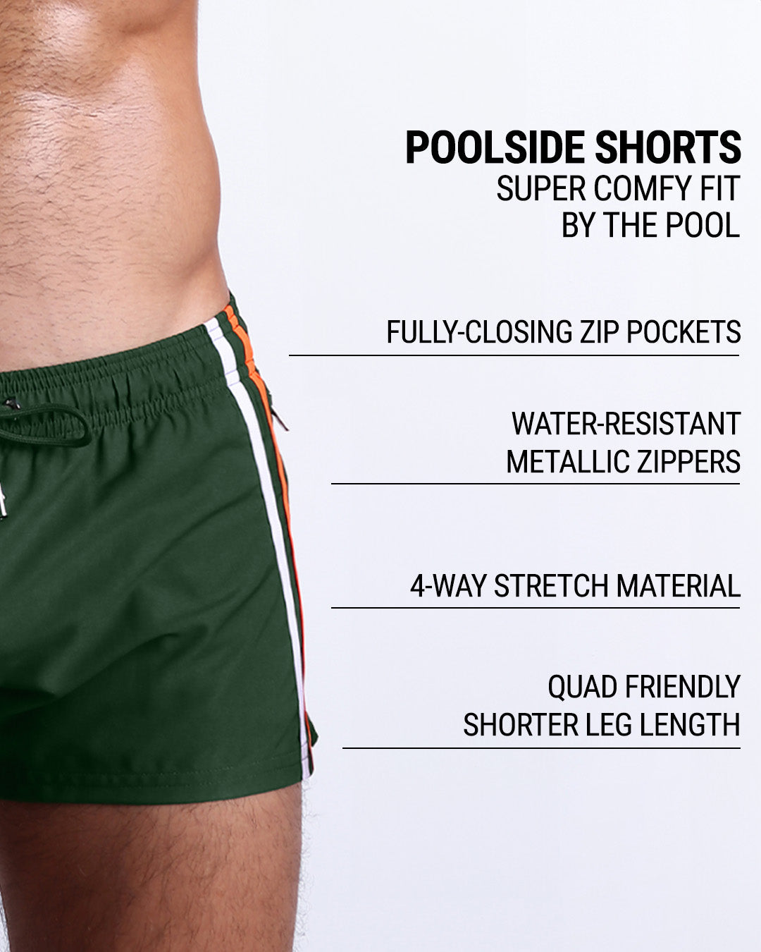 BRAVE GREEN - Poolside Shorts | DC2