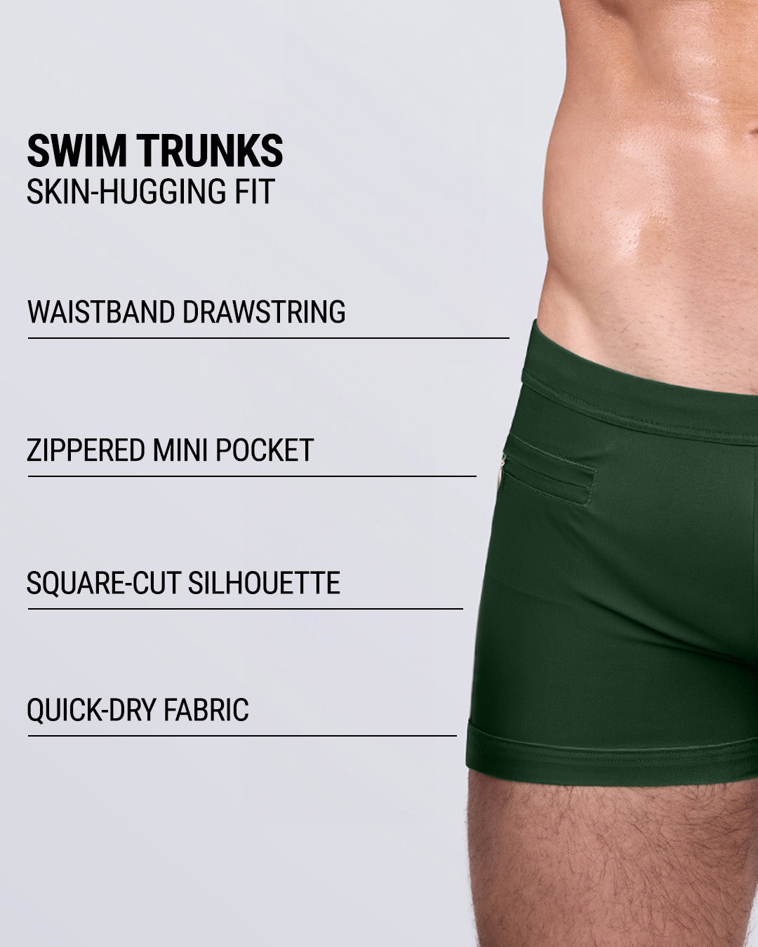 BRAVE GREEN - Swim Trunks | DC2