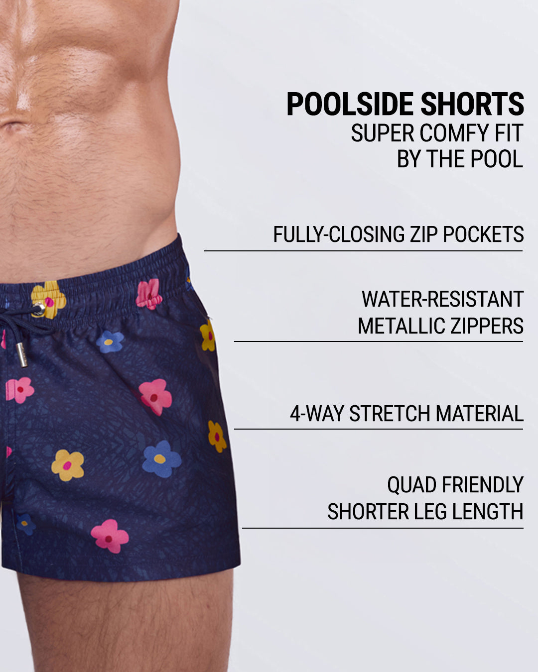 BUY MYSELF FLOWERS (COOL) - Poolside Shorts | DC2