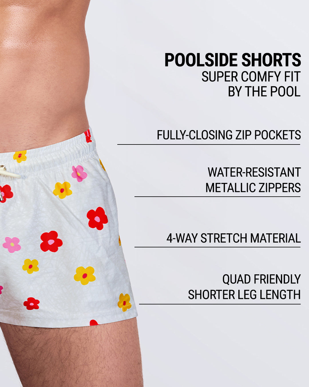 BUY MYSELF FLOWERS (WARM) - Poolside Shorts | DC2