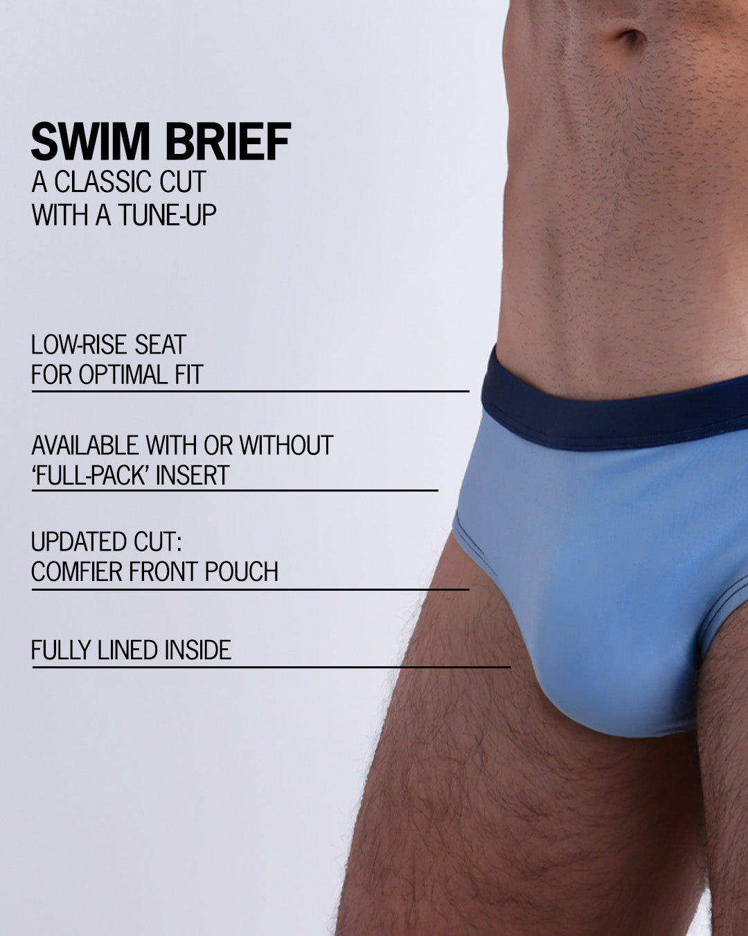 CASINO ROYALE (BLUE) - Swim Brief