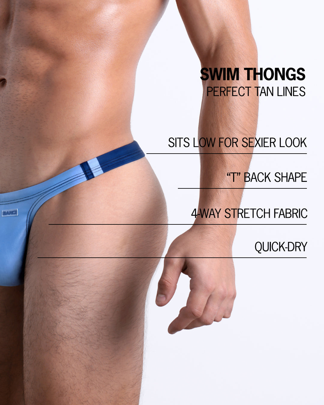 CASINO ROYALE (BLUE) - Swim Thong