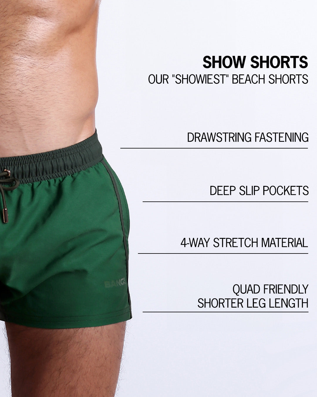 CASINO ROYALE (GREEN) - Show Shorts