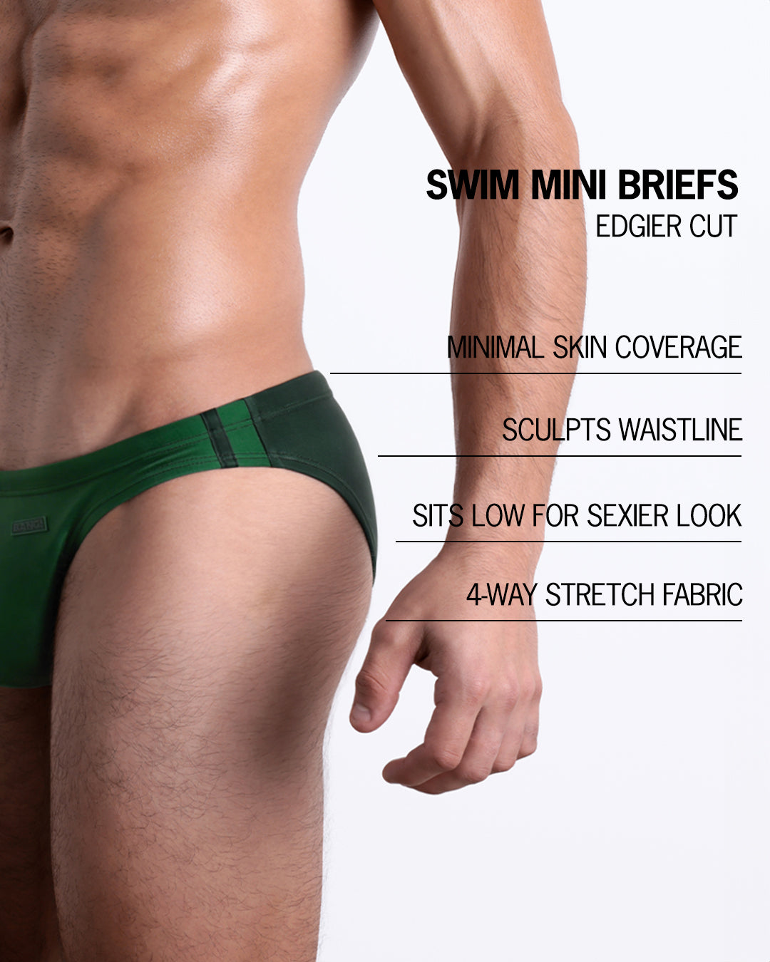 CASINO ROYALE (GREEN) - Swim Mini Brief