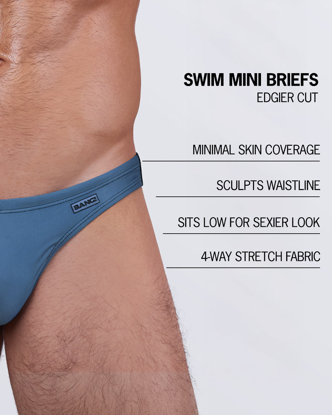 CASINO ROYALE (GREY) - Swim Mini Brief