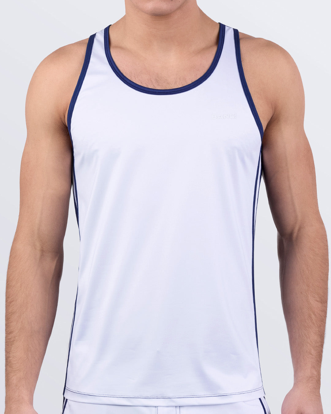 CASINO ROYALE (WHITE + NAVY BLUE) - Tank Top