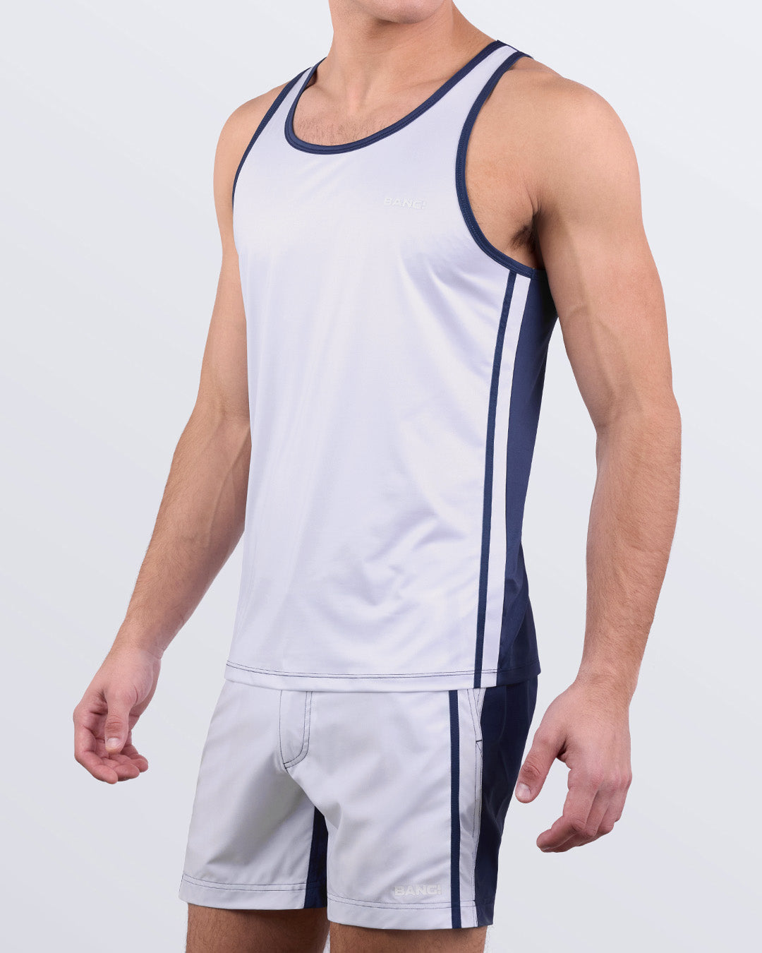 CASINO ROYALE (WHITE + NAVY BLUE) - Tank Top