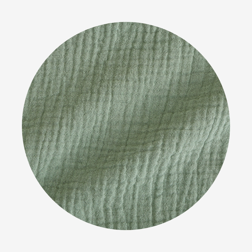 Soft Jade Cotton Crinkle Bubble Romper