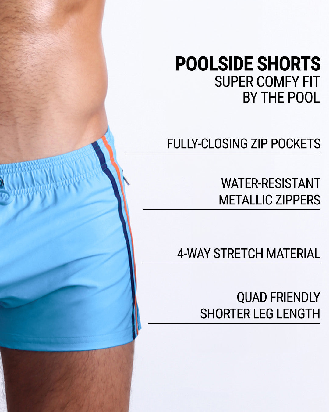 COASTAL BLUE - Poolside Shorts | DC2