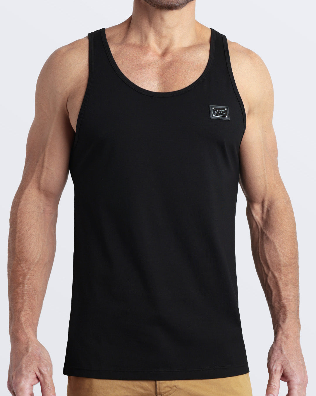 EXACT BLACK - Modal Cotton Tank Top | DC2