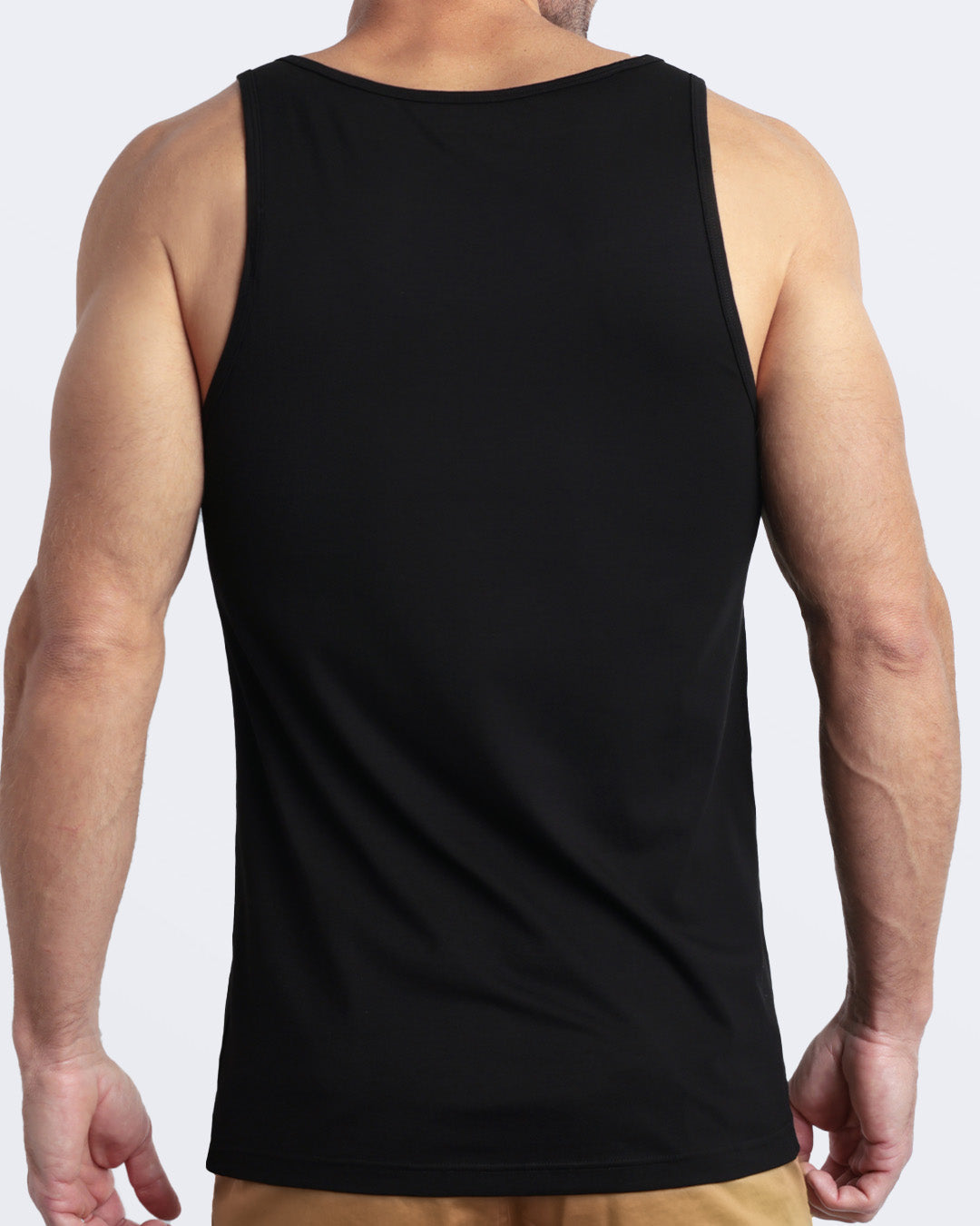 EXACT BLACK - Modal Cotton Tank Top | DC2