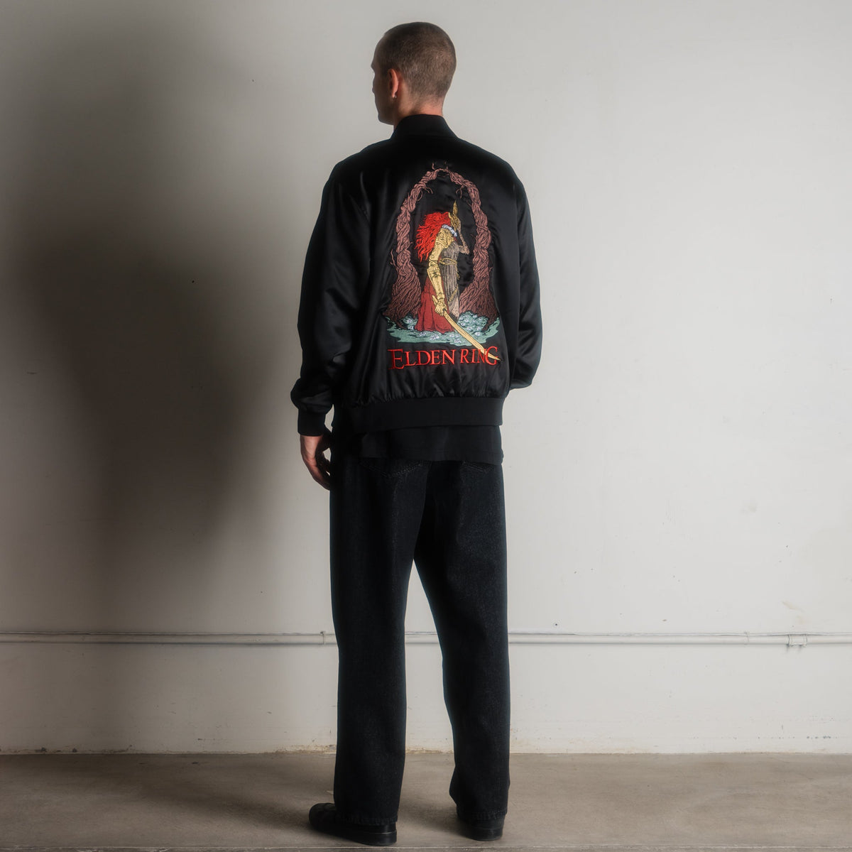 ELDEN RING X WELCOME - Malenia Embroidered Satin Souvenir Jacket