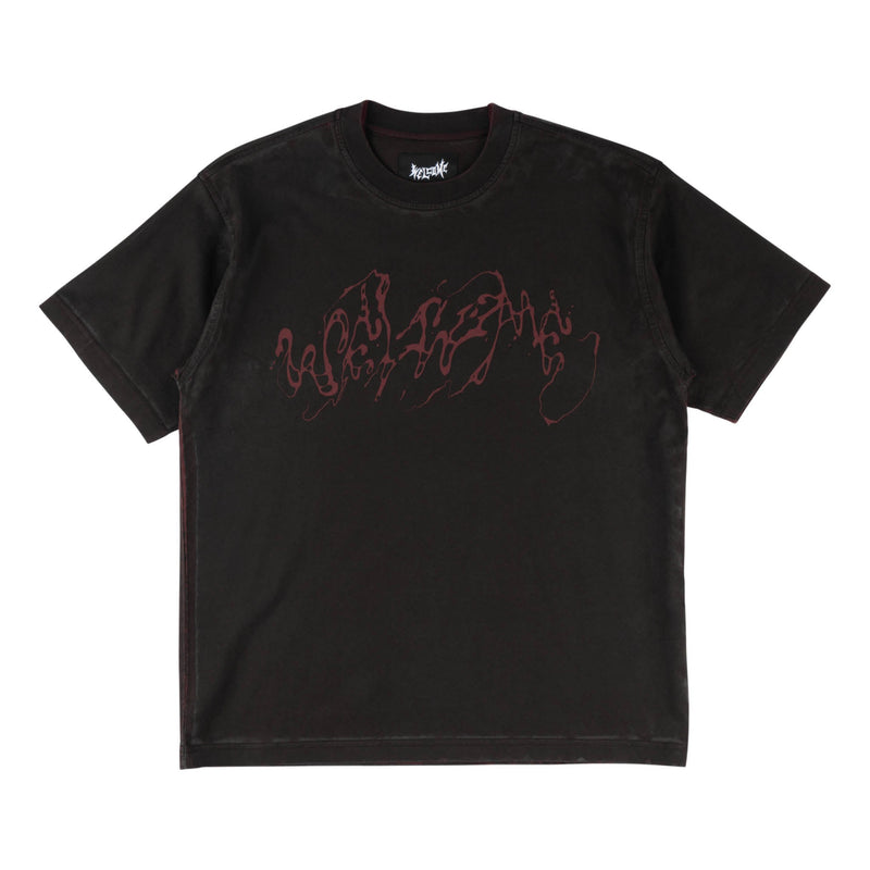 Weep Boxy Overprint Knit Tee