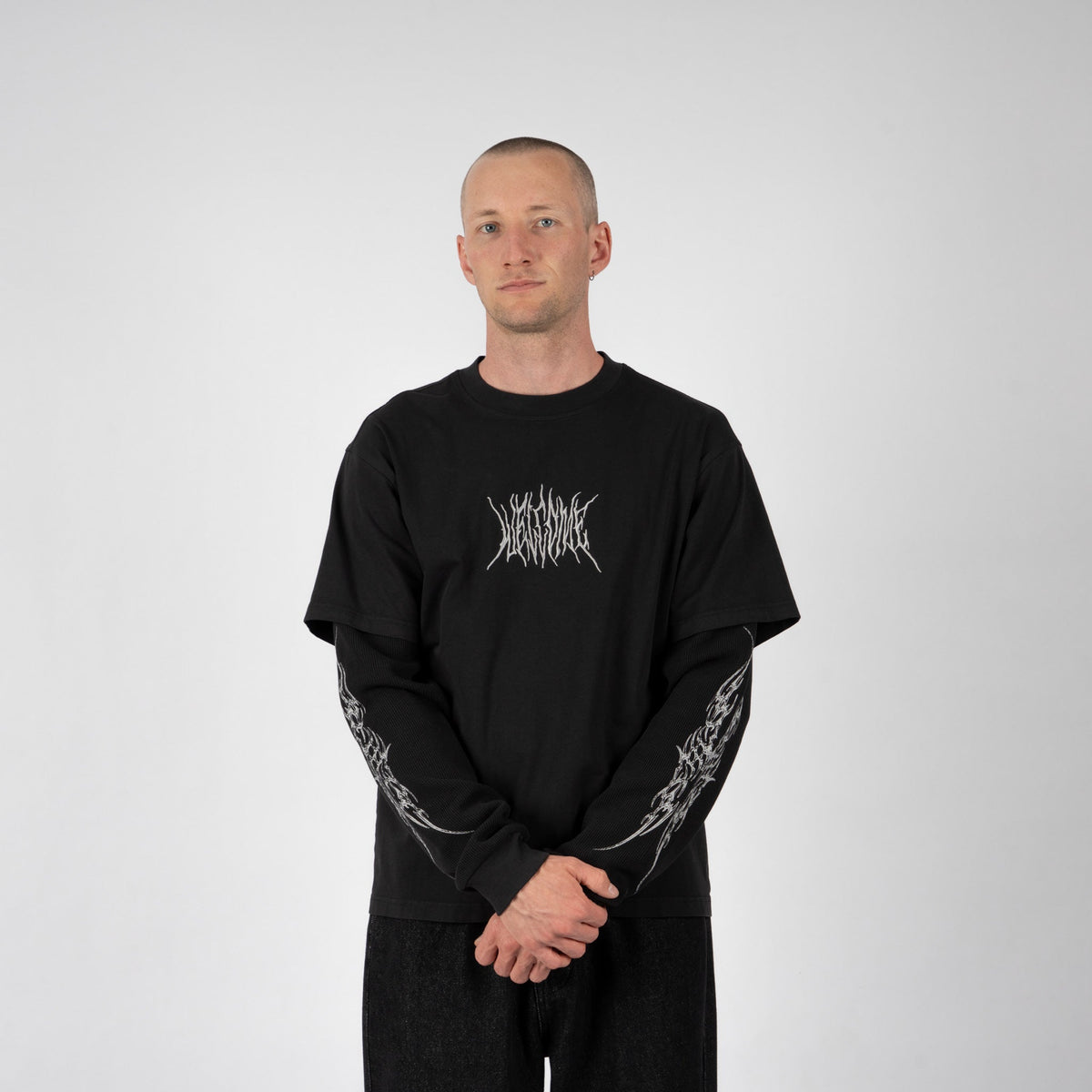 Caste Garment-Dyed Layered Knit