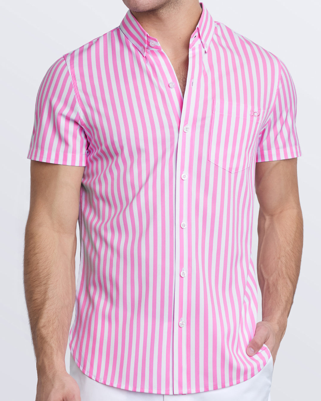 FAST LINES (CHILL PINK) - Stretch Shirt | DC2