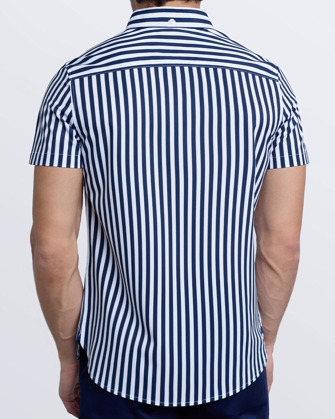 FAST LINES (NAVY BLUE) - Stretch Shirt | DC2