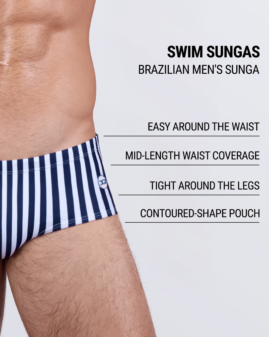 FAST LINES (NAVY BLUE) - Swim Sunga | DC2