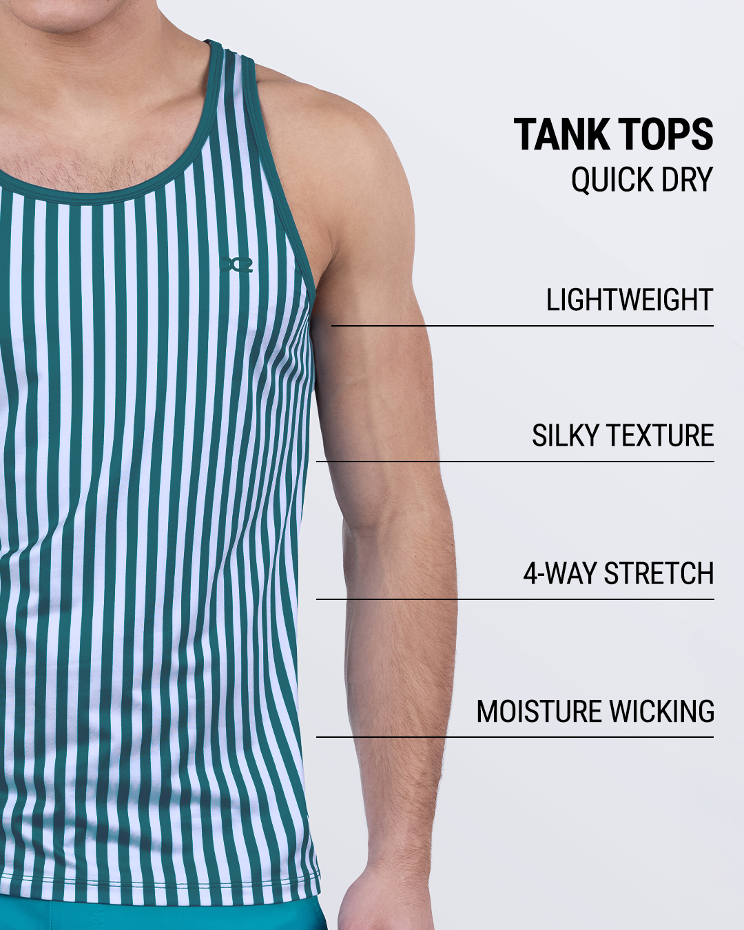 FAST LINES (PACIFIC GREEN) - Tank Top | DC2