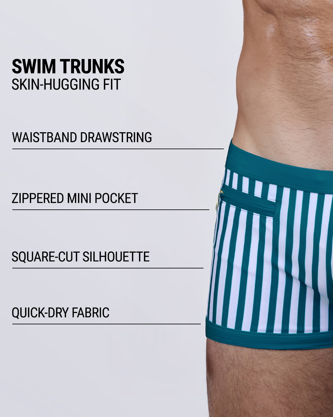 FAST LINES (PACIFIC GREEN) - Swim Trunks | DC2