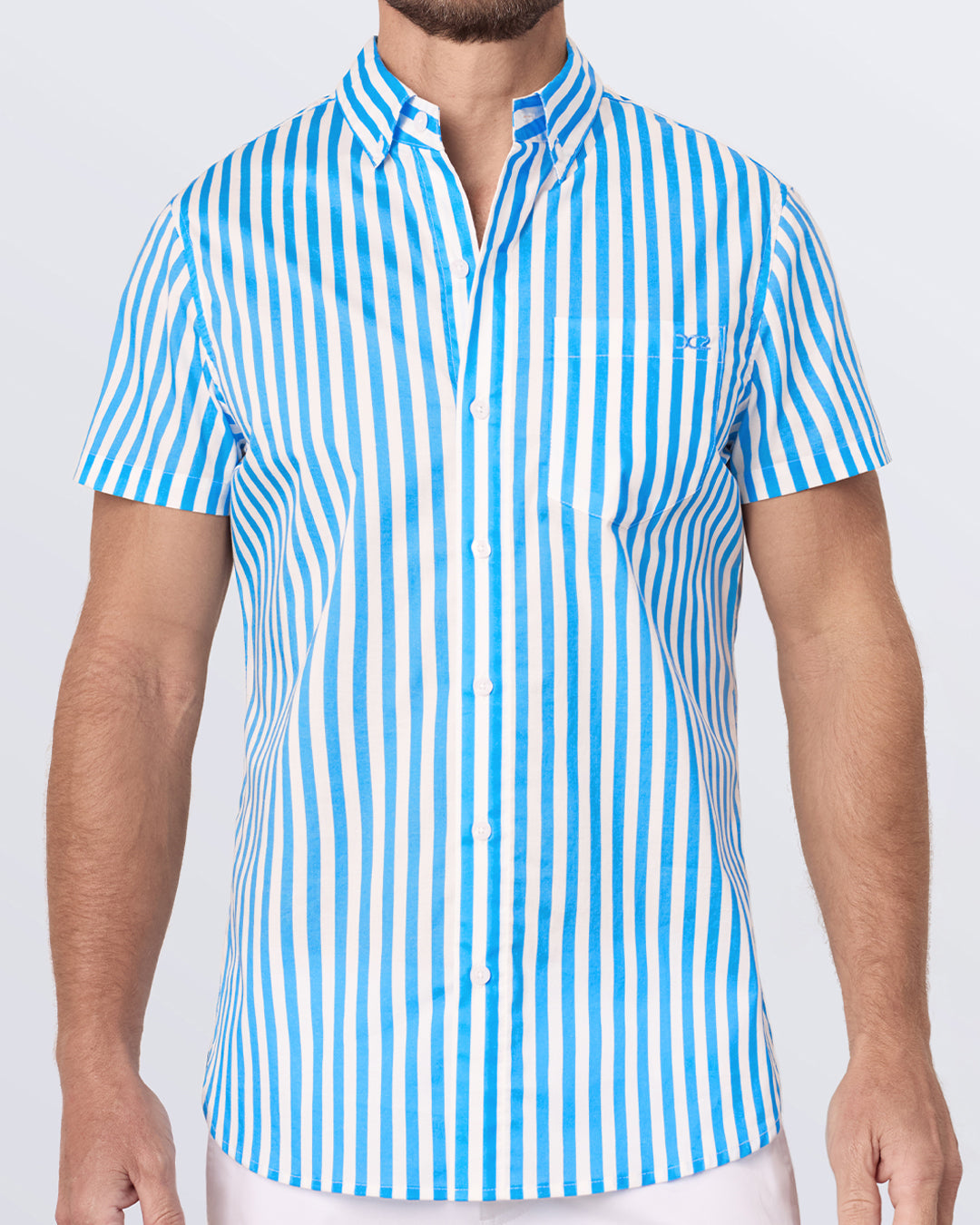 FAST LINES (SKY BLUE) - Cotton Shirt | DC2