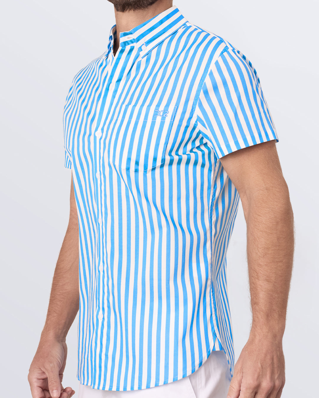 FAST LINES (SKY BLUE) - Cotton Shirt | DC2