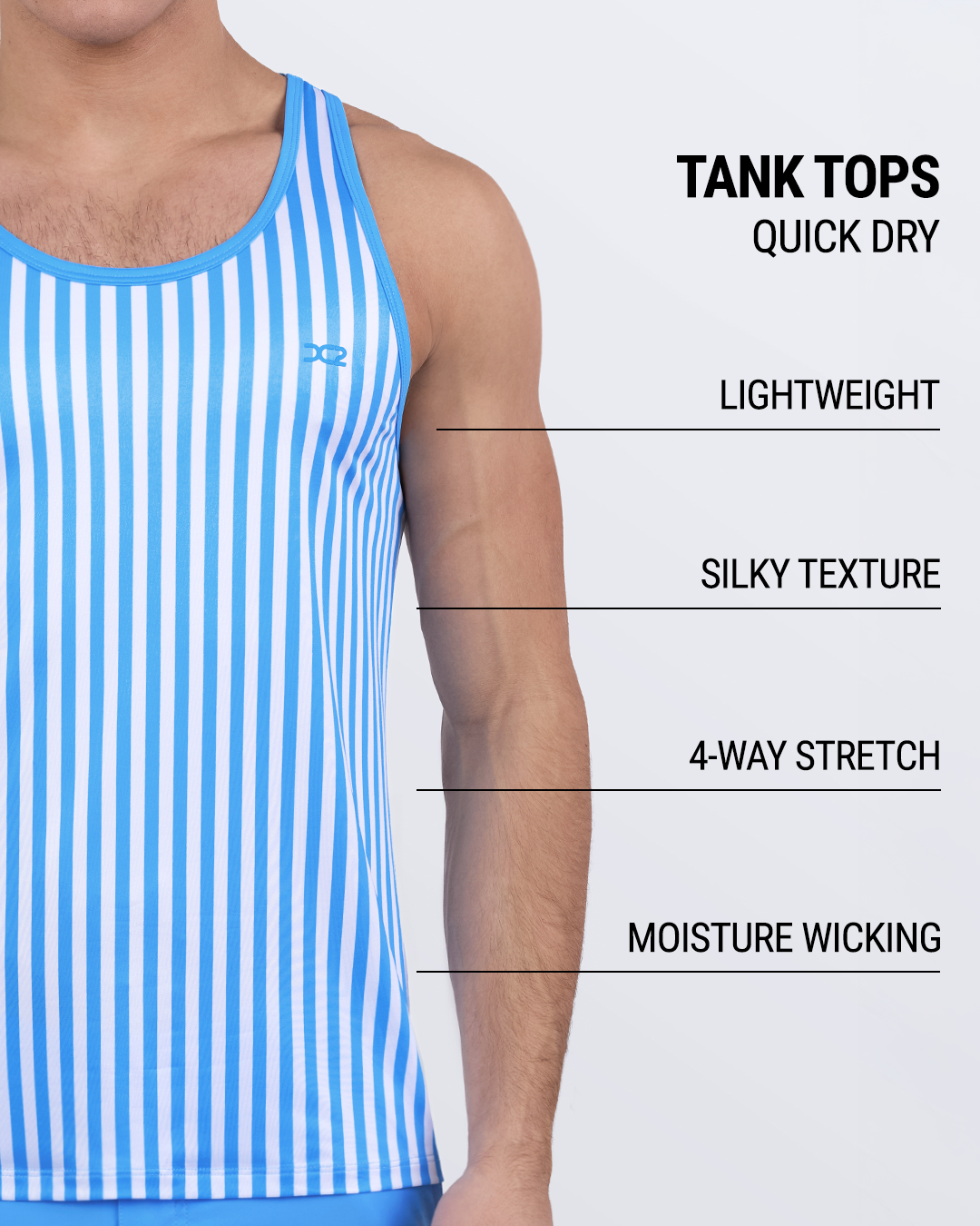 FAST LINES (SKY BLUE) - Tank Top | DC2