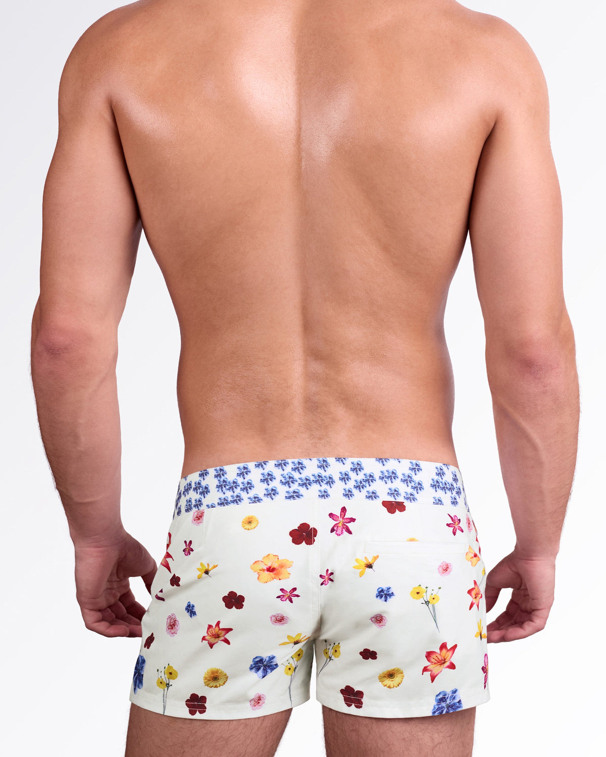 FLOWER POWERS (CREAM) - Beach Shorts | DC2