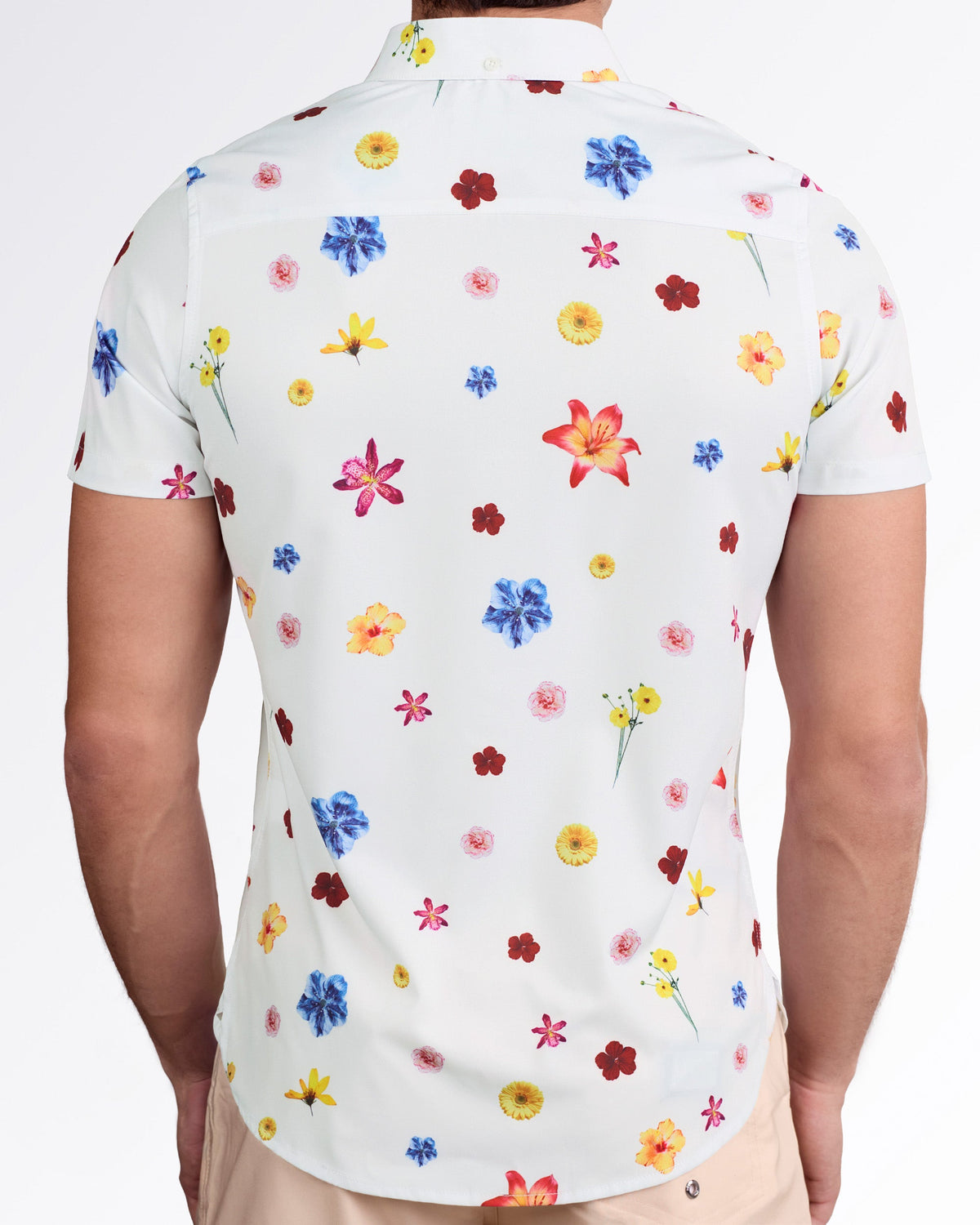 FLOWER POWERS (CREAM) - Stretch Shirt | DC2