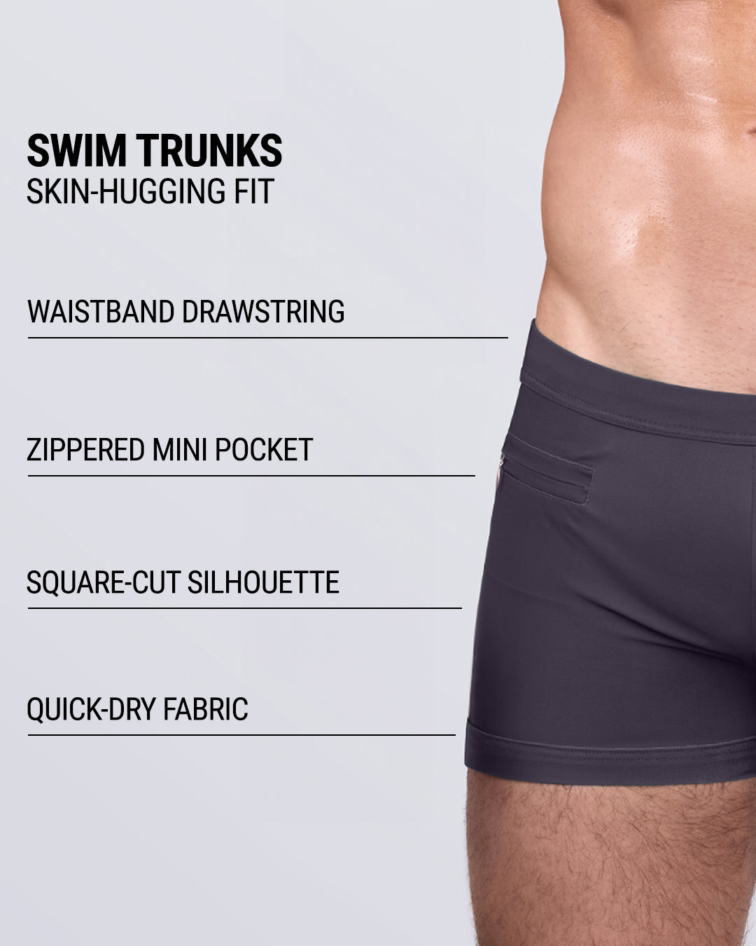 GOTHAM GREY - Swim Trunks | DC2