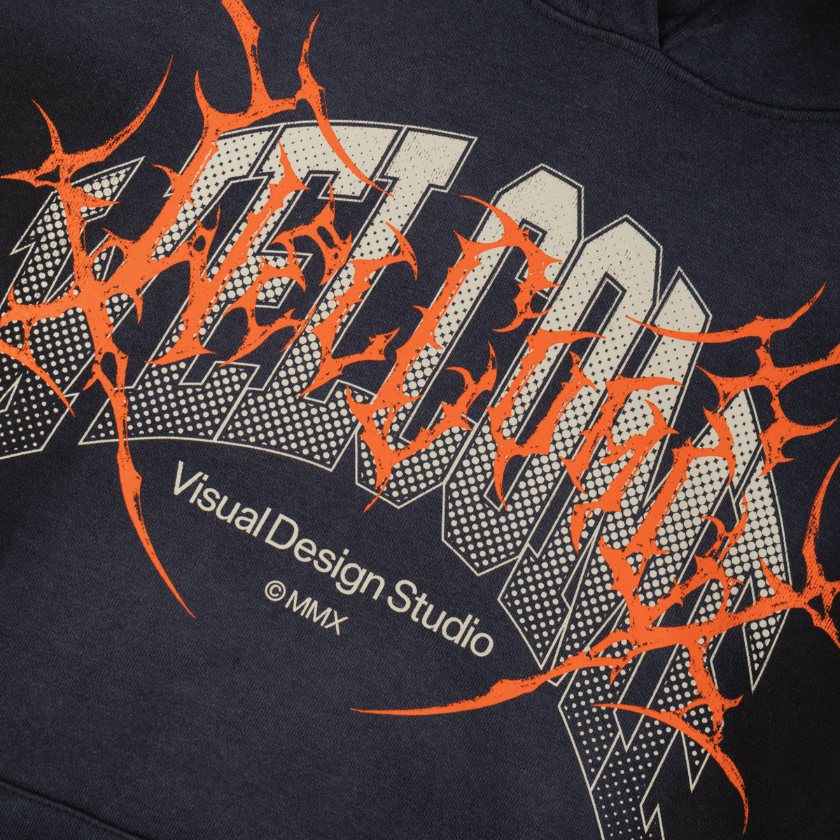 Coupled Sun Fade Distressed Hoodie