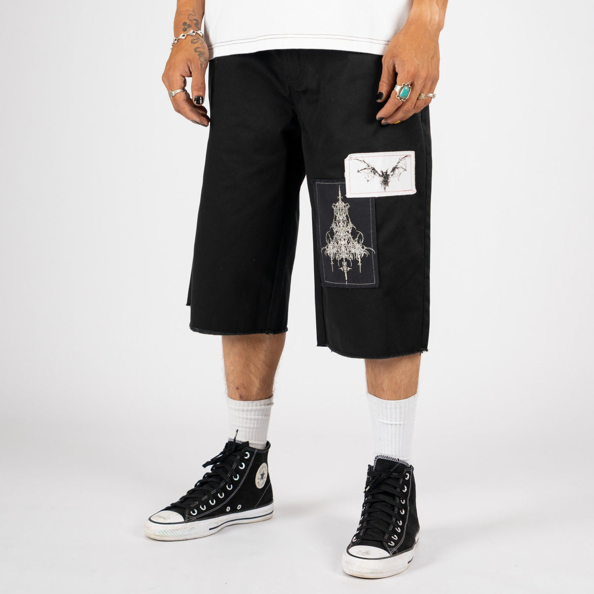 Shinners Cut-Off Twill Short W/Patches