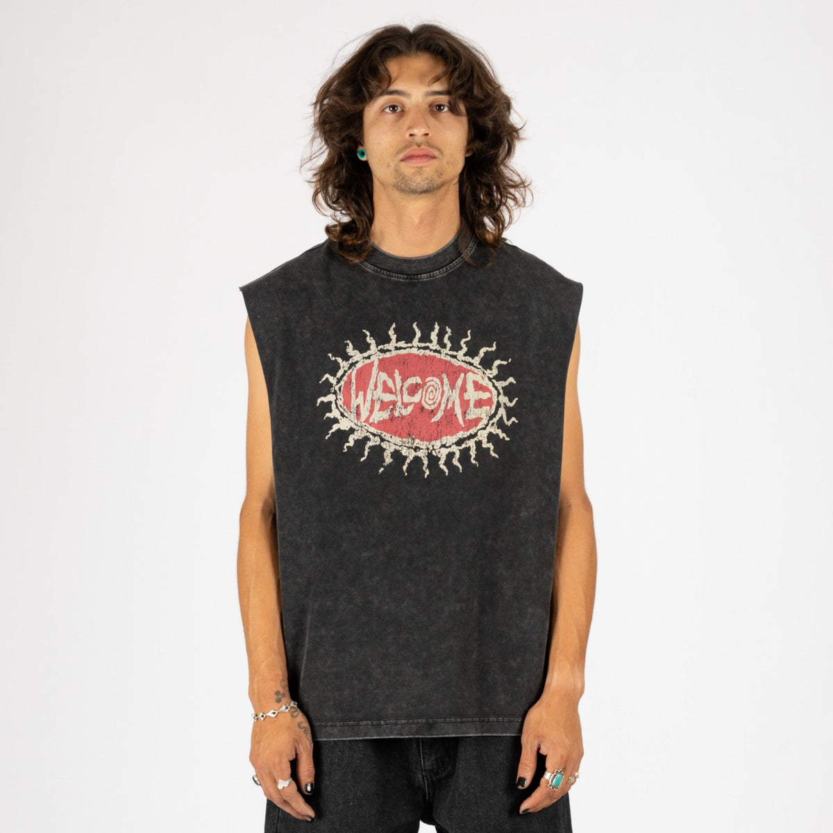 Cavity Boxy Sleeveless Knit