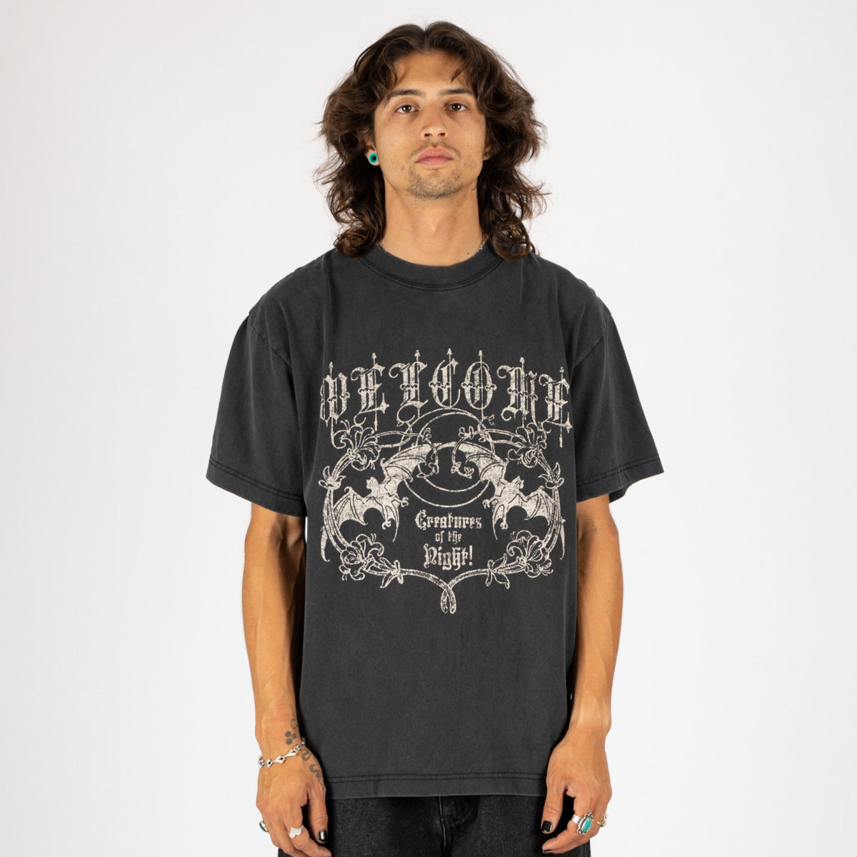 Night Creature Boxy Garment-Dyed Tee