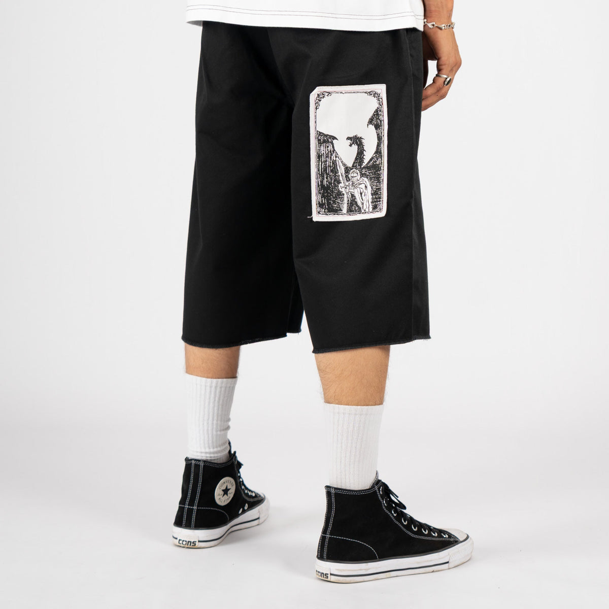 Shinners Cut-Off Twill Short W/Patches