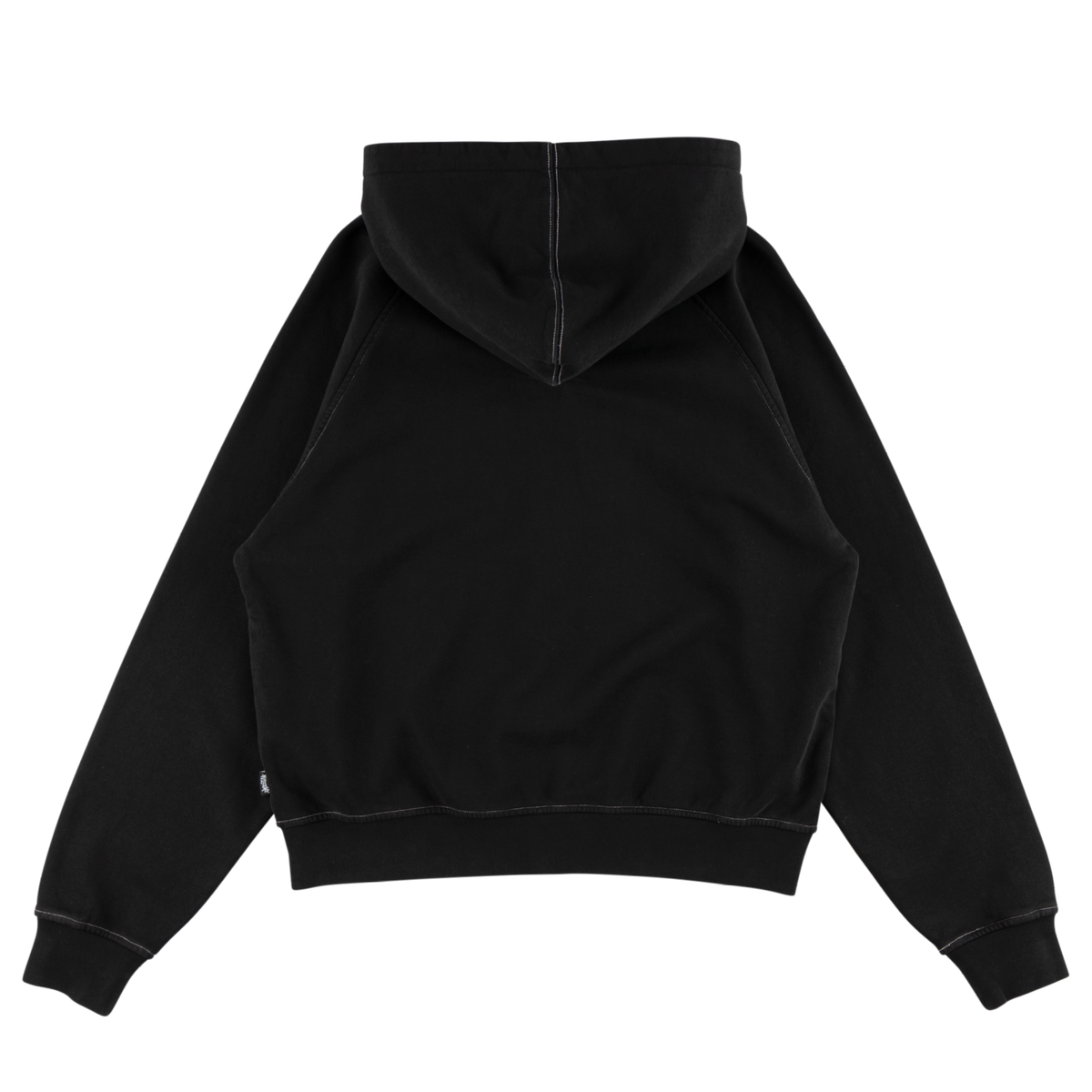 Vamp Pigment-Dyed Crop Zip Hoodie