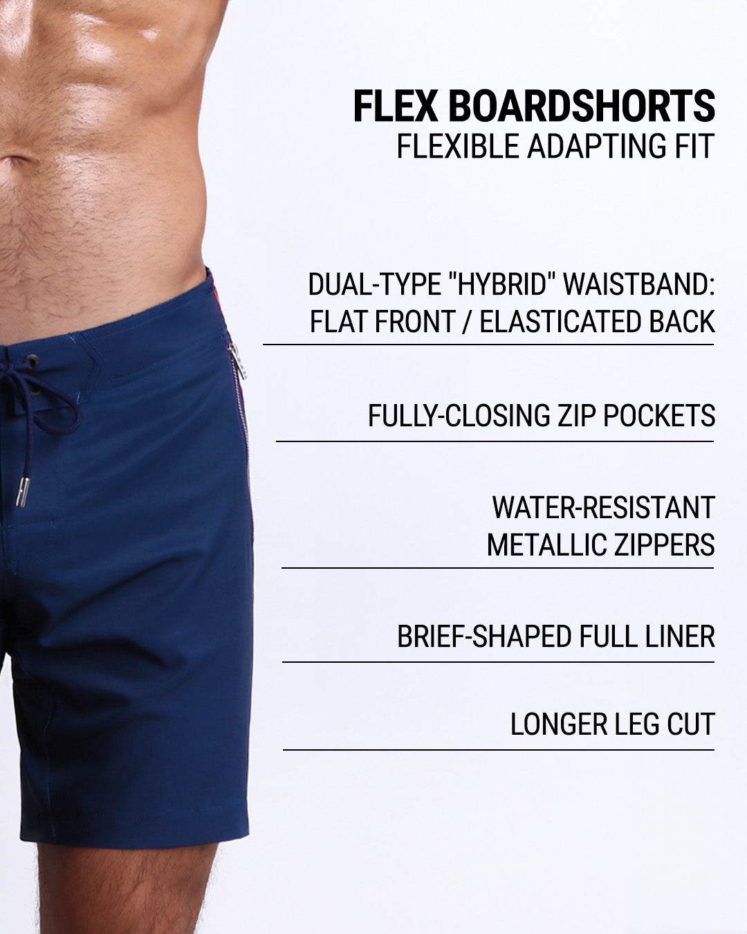 IMPERIAL BLUE - Flex Boardshorts | DC2