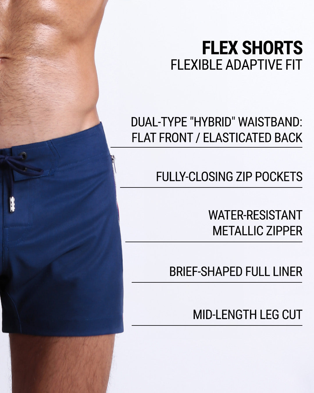 IMPERIAL BLUE - Flex Shorts | DC2