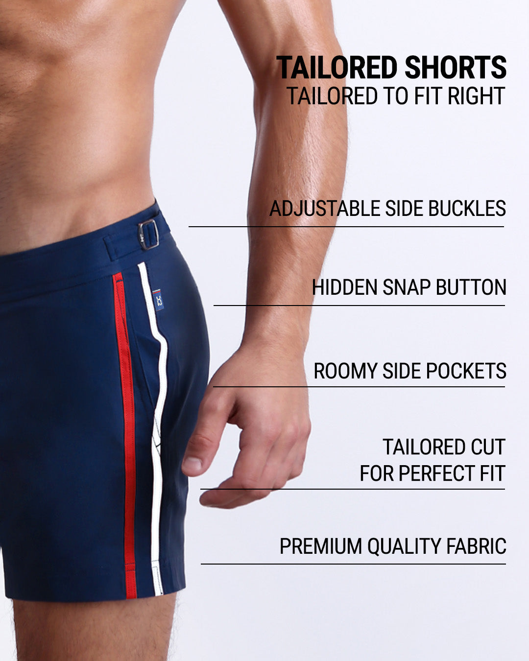 IMPERIAL BLUE - Tailored Shorts | DC2