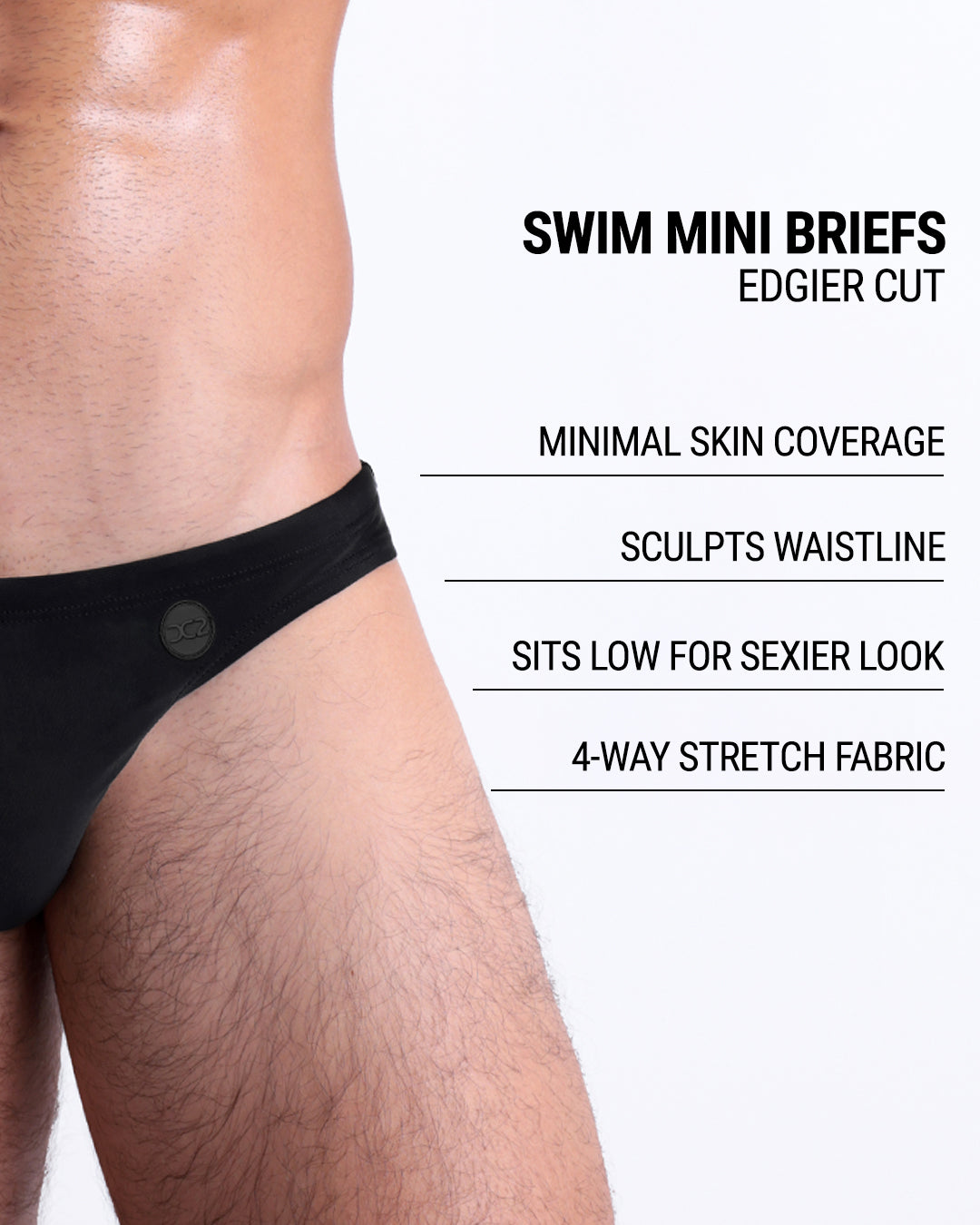 JET BLACK - Swim Mini Brief | DC2