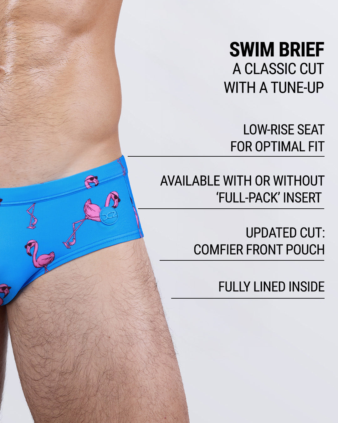PINK FLAMINGOS - Swim Brief | DC2