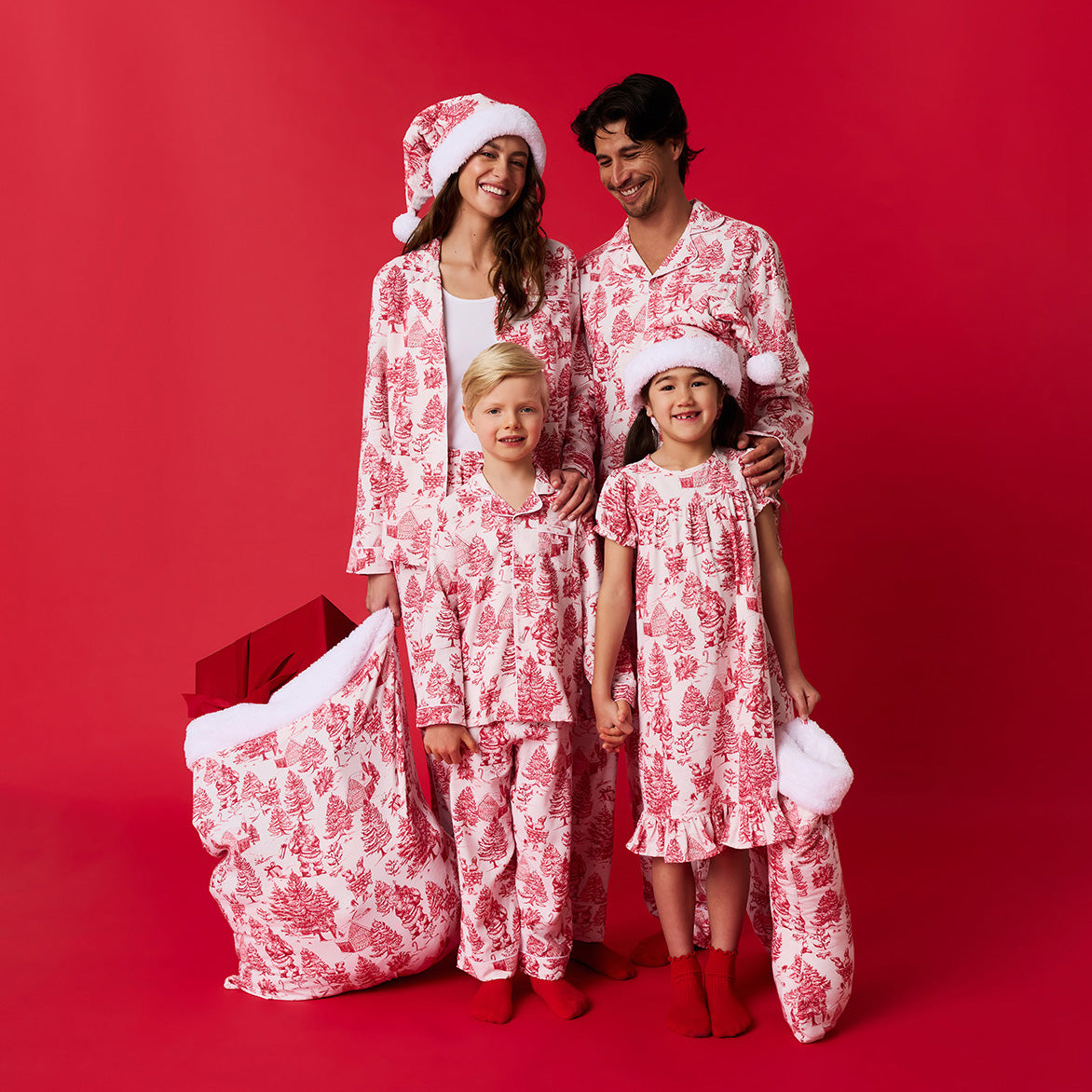 Father Christmas Adult Flannelette Poshmas Hat