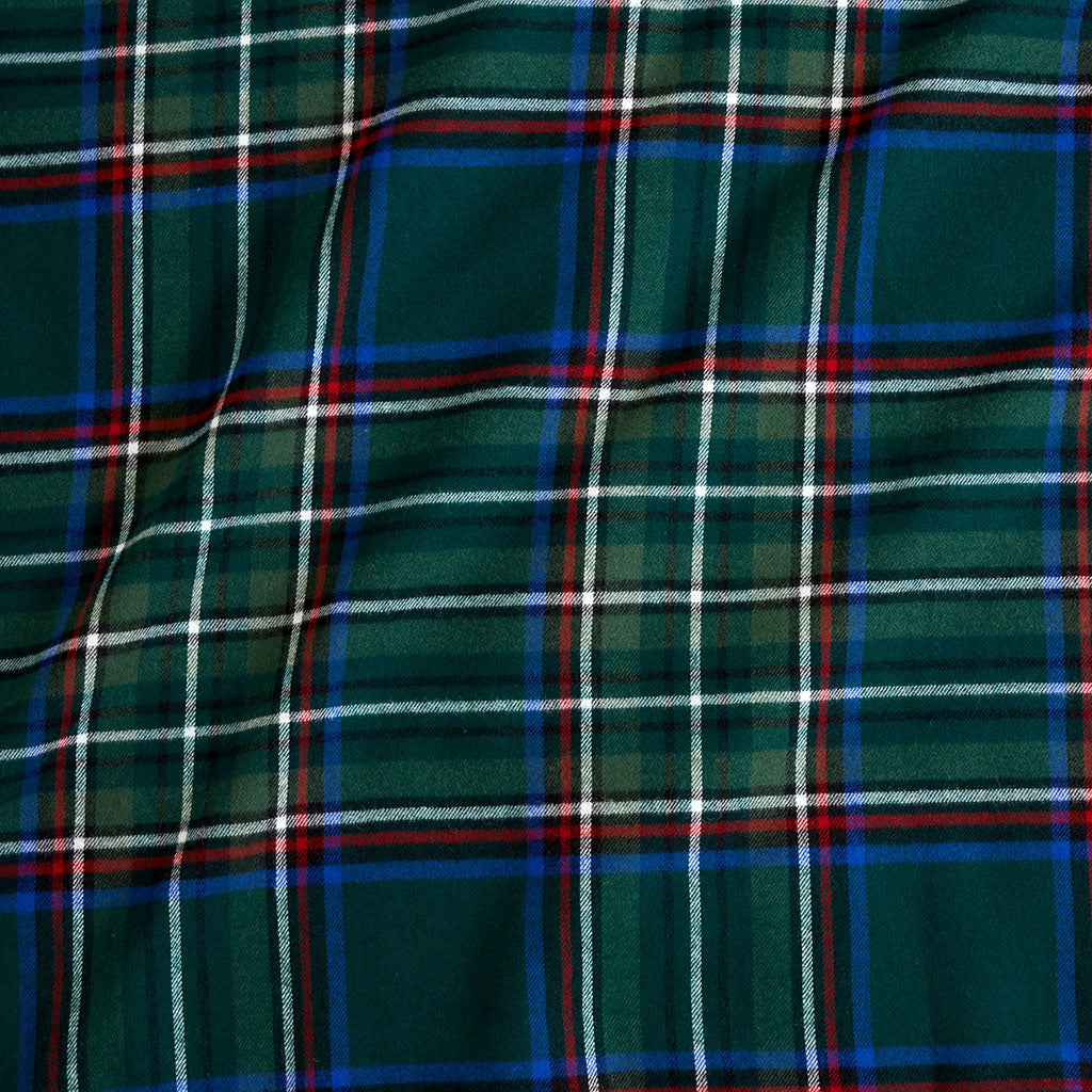 Green Tartan Plaid Flannelette Poshmas Stocking