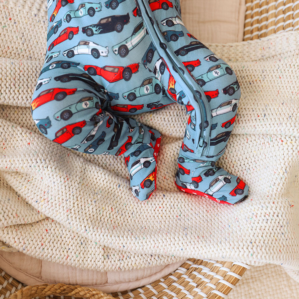 Miles Footie Zippered One Piece
