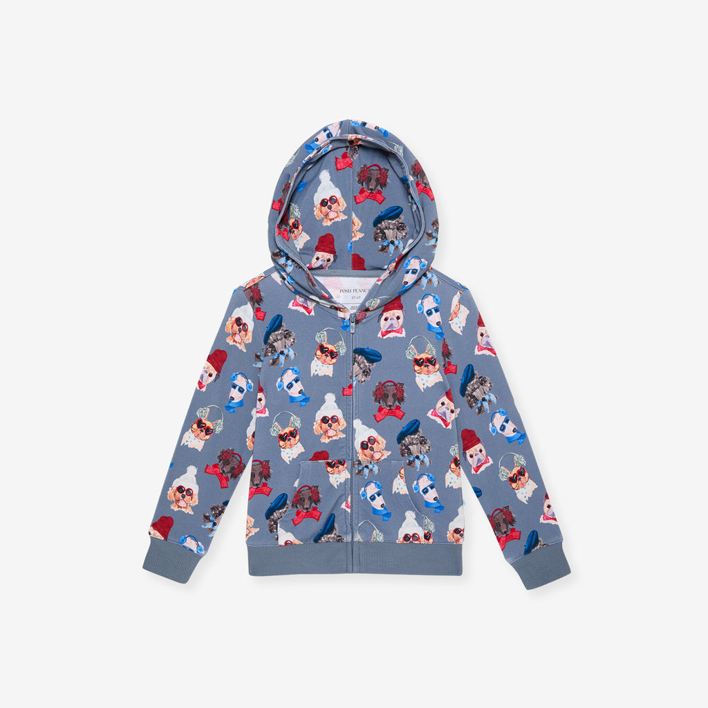 Quinlyn French Terry Zippered Hoodie