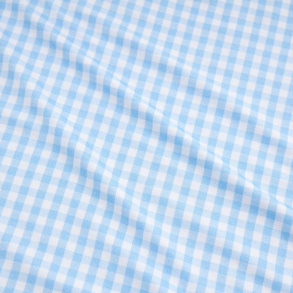 Blue Gingham Classic Pajama Set