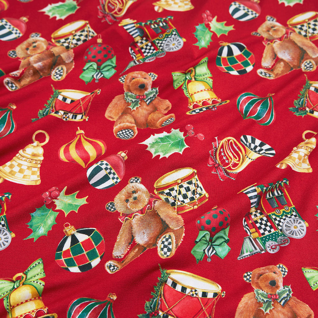 MacKenzie-Childs Holiday Toys Luxe Plush Patoo® Blanket