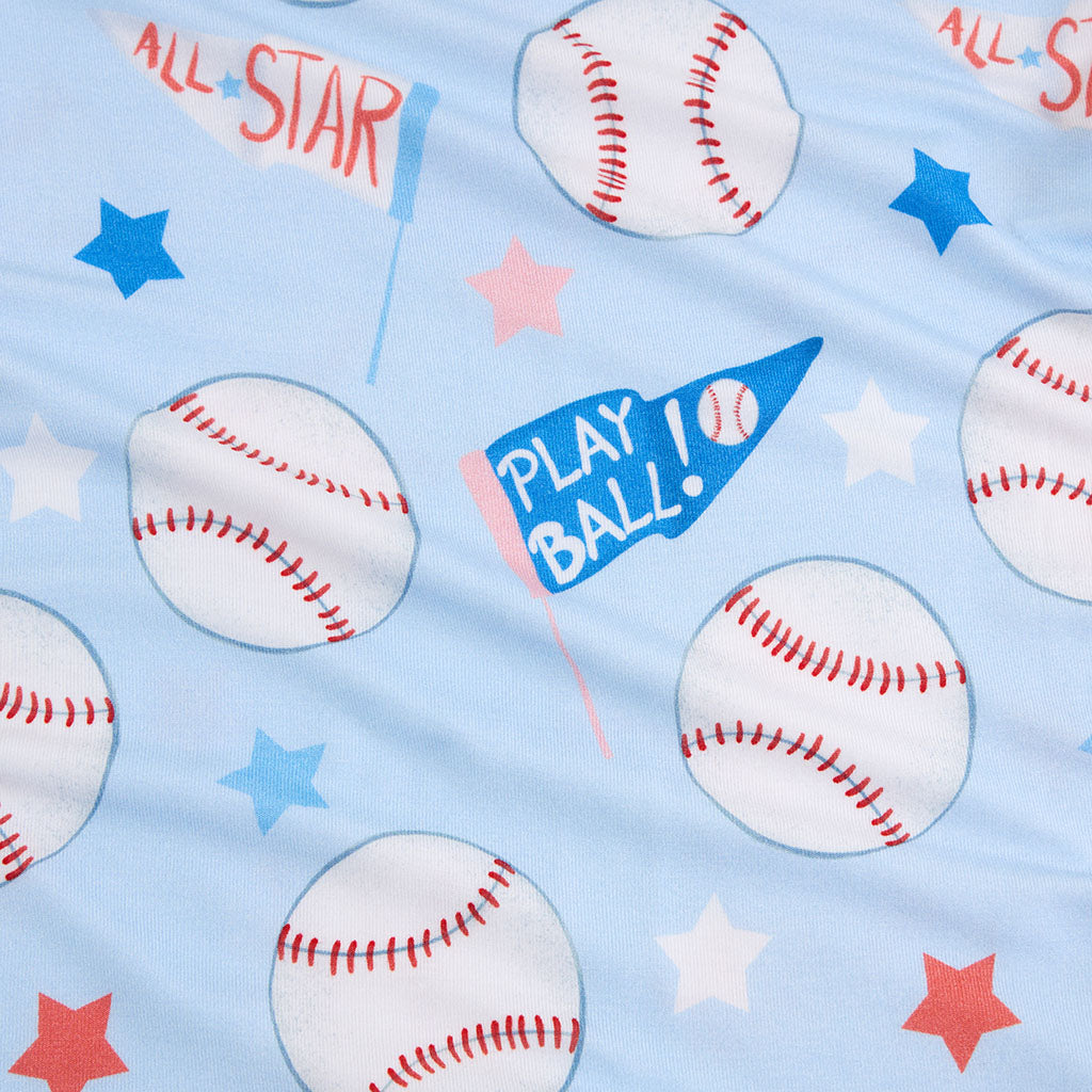 Play Ball Footie Zippered One Piece
